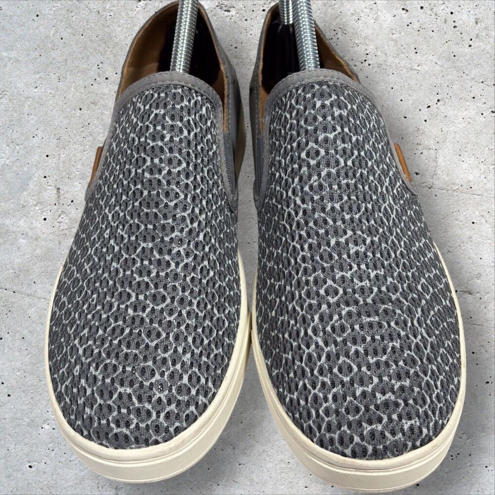 Olukai Mesh Sneakers Pehuea Pai Breathable Slip On Womens Size 9.5 Gray - Picture 2 of 11